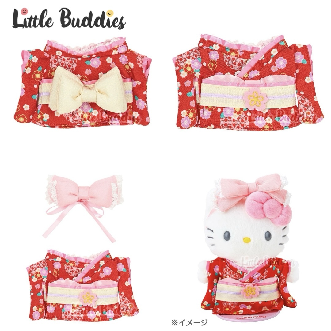 日本 Sanrio Pitatto Friends換裝公仔系列 - 公仔專用衣服配件 (和服 / 忍者 / 柴犬)