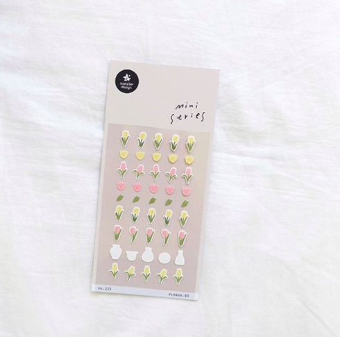 花 迷你手帳貼紙 126｜韓國Suatelier