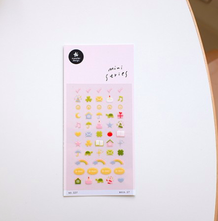 手帳 迷你手帳貼紙 127｜韓國Suatelier