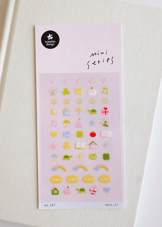 手帳 迷你手帳貼紙 127｜韓國Suatelier