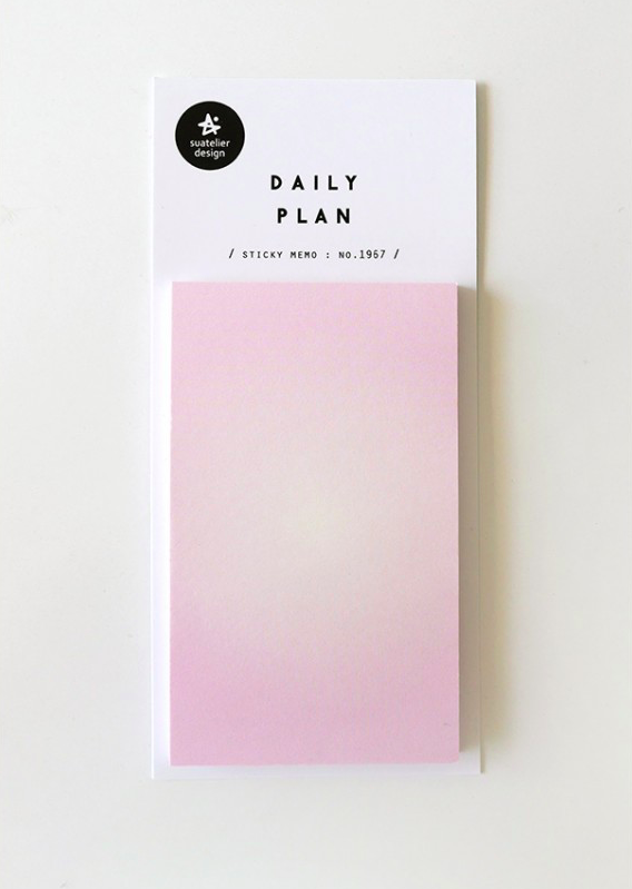 粉色渲染 40枚便利貼 memo #1967｜韓國Suatelier