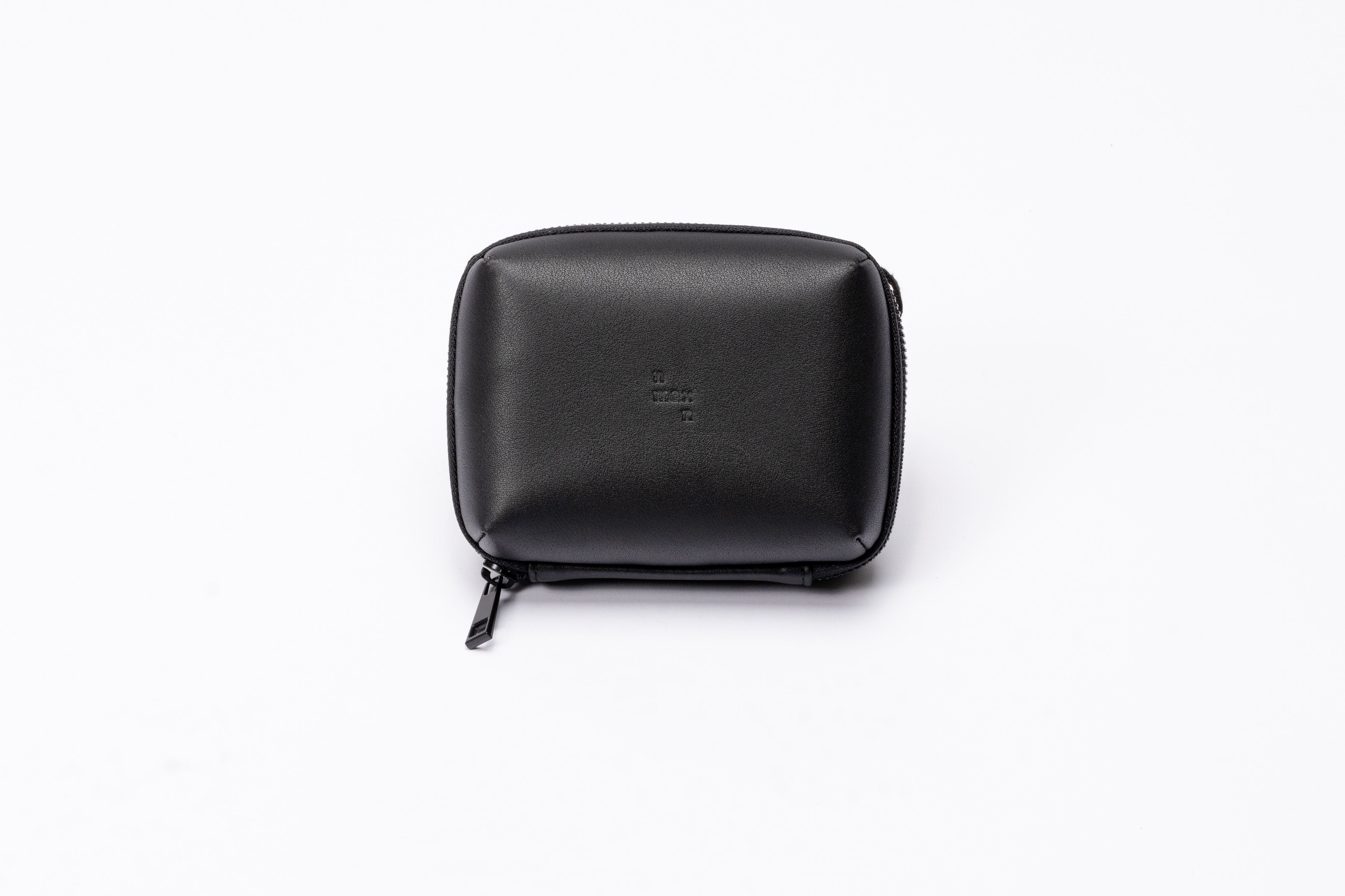 皮革3C配件收納包 - 碳黑 M