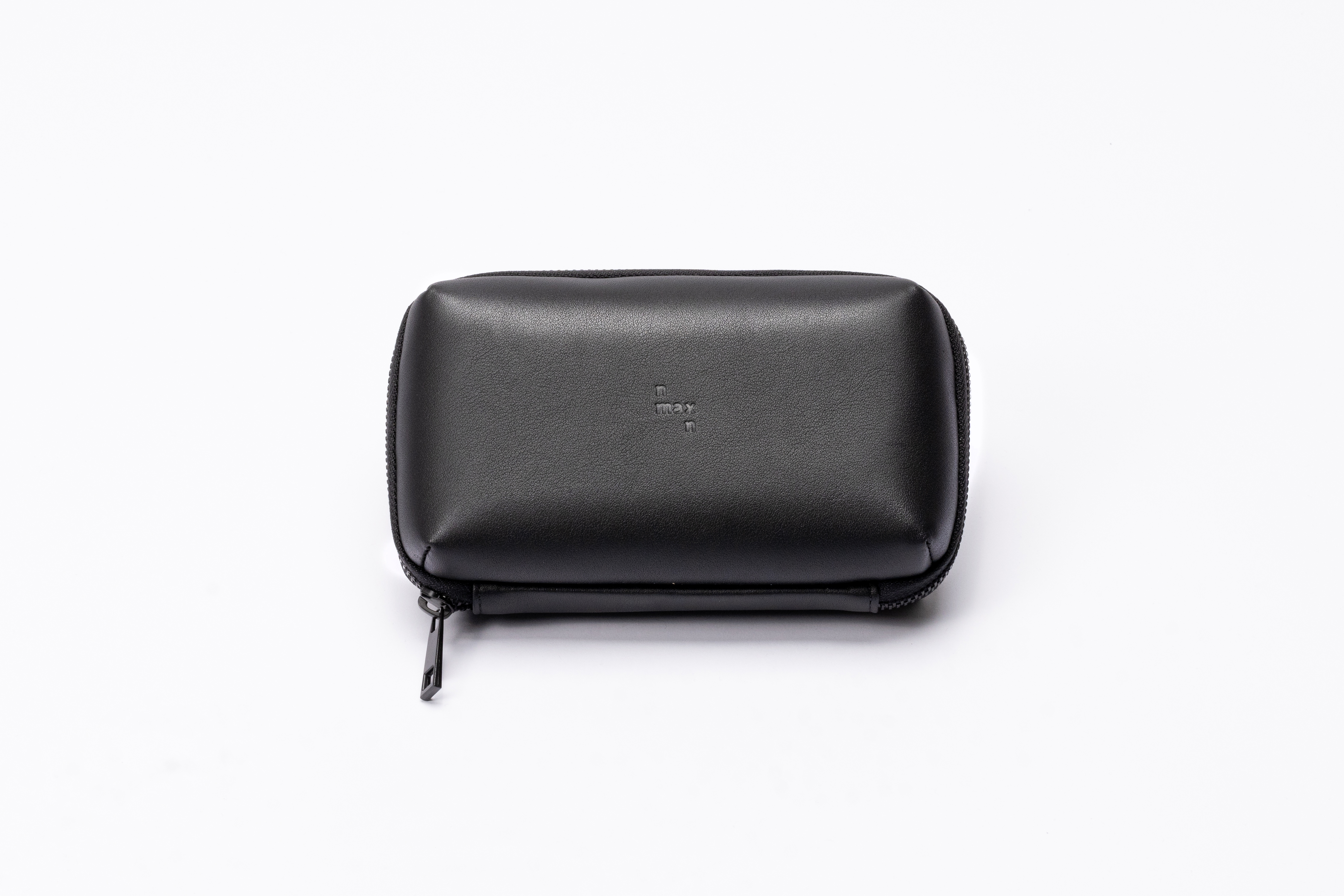 皮革3C配件收納包 - 碳黑 L