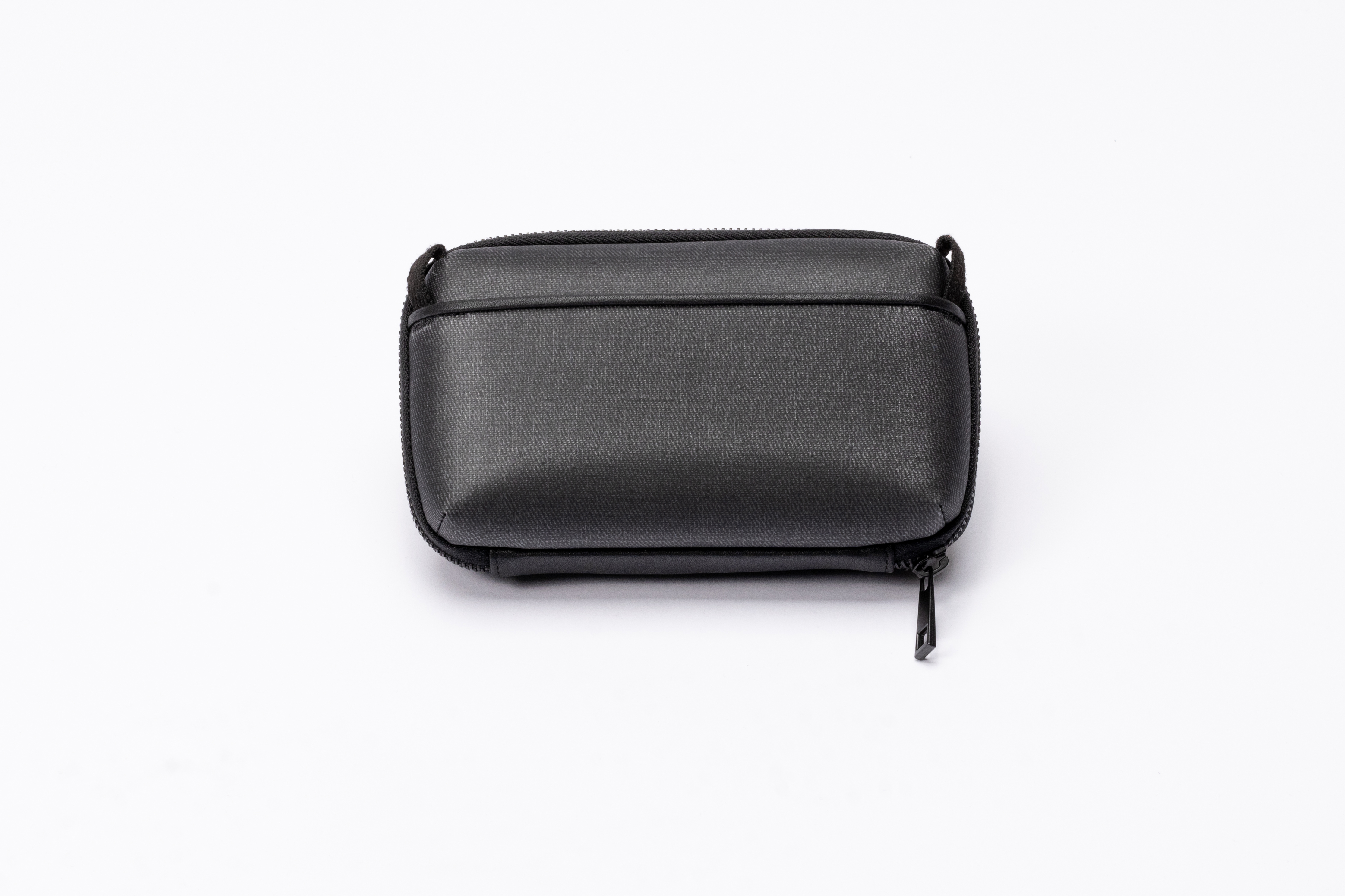 皮革3C配件收納包 - 碳黑 L