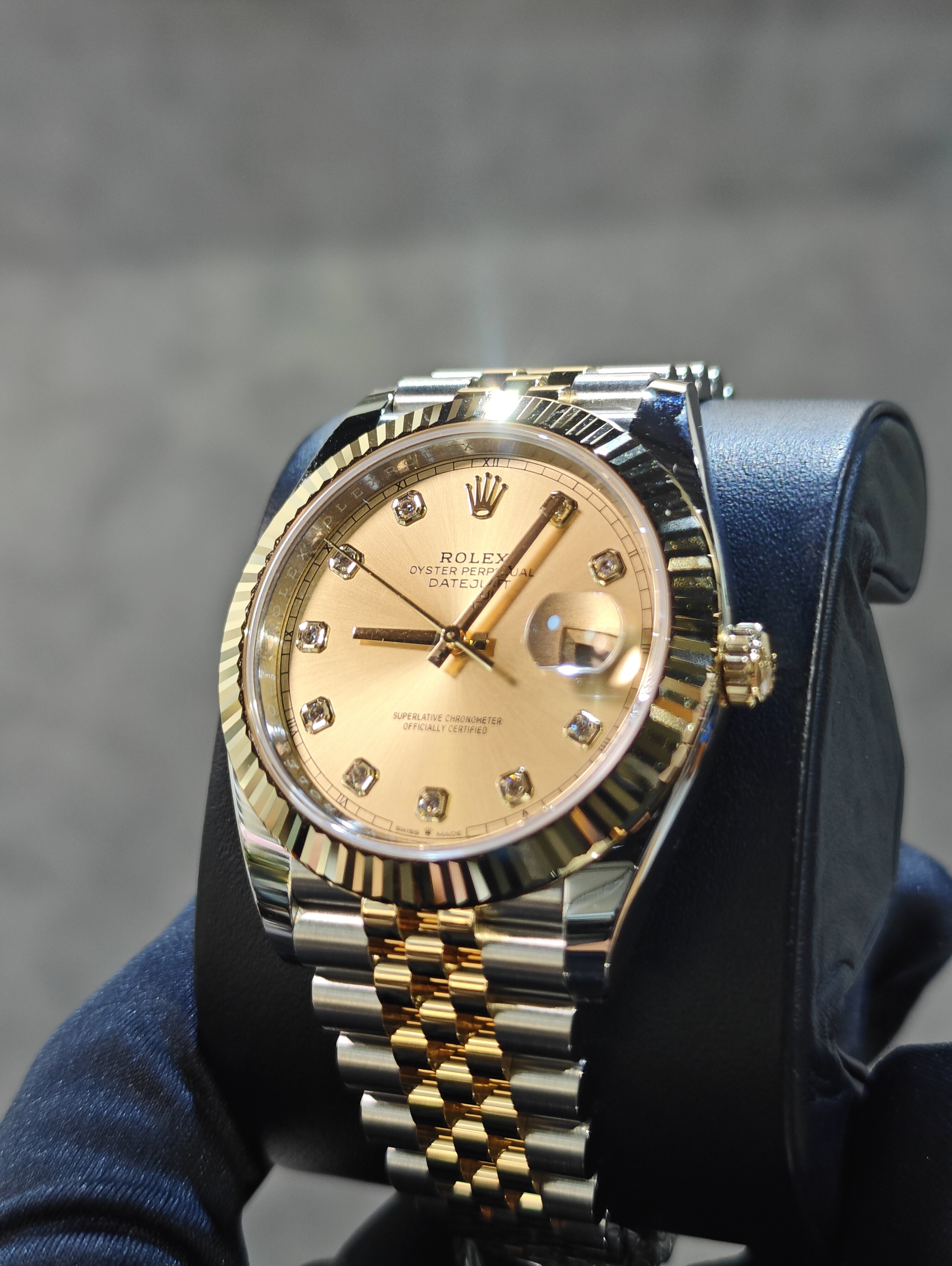 BRAND NEW ROLEX 126333G 126333 GOLD CHAMPAGNE DIAL DATEJUST 41 JUBILEE STRAP GOLD STEEL