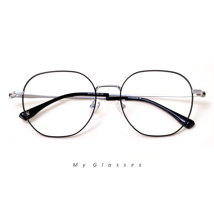 C435鈦金屬多邊形眼鏡