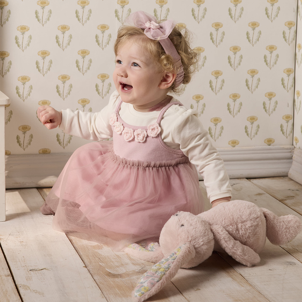 PIPPY浪漫蕾絲蝴蝶結髮帶 粉