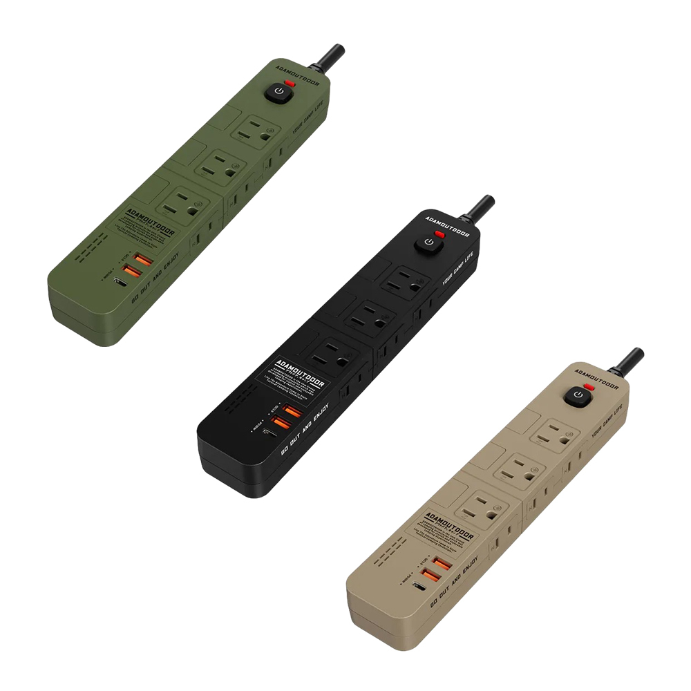 ADAM 高效能4開6插30WPD延長線1.8M