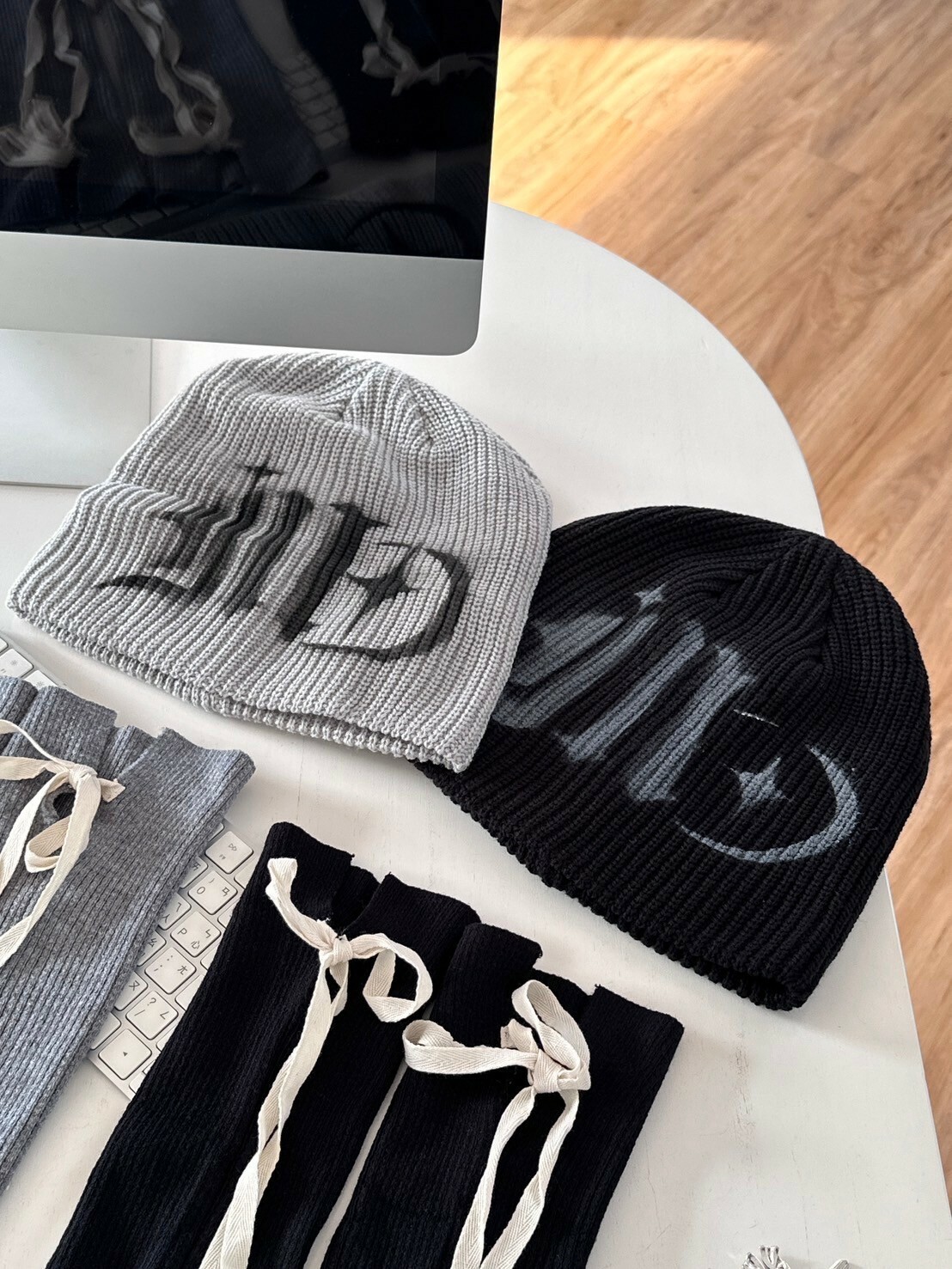 街頭印花針織堆堆帽2colors