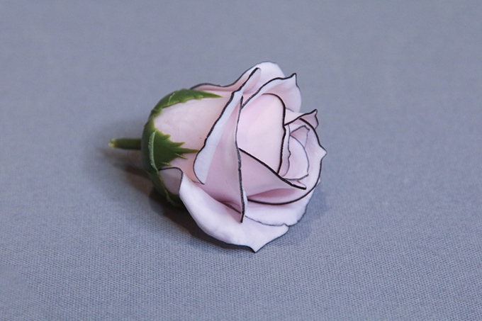 日式描5層香皂花