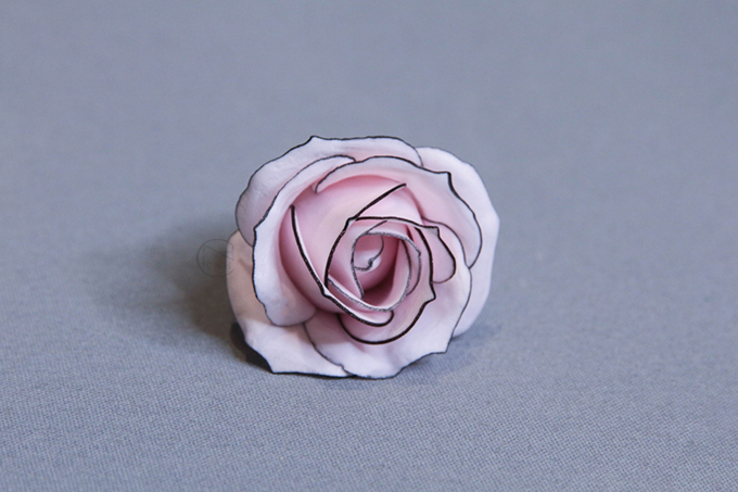 日式描5層香皂花