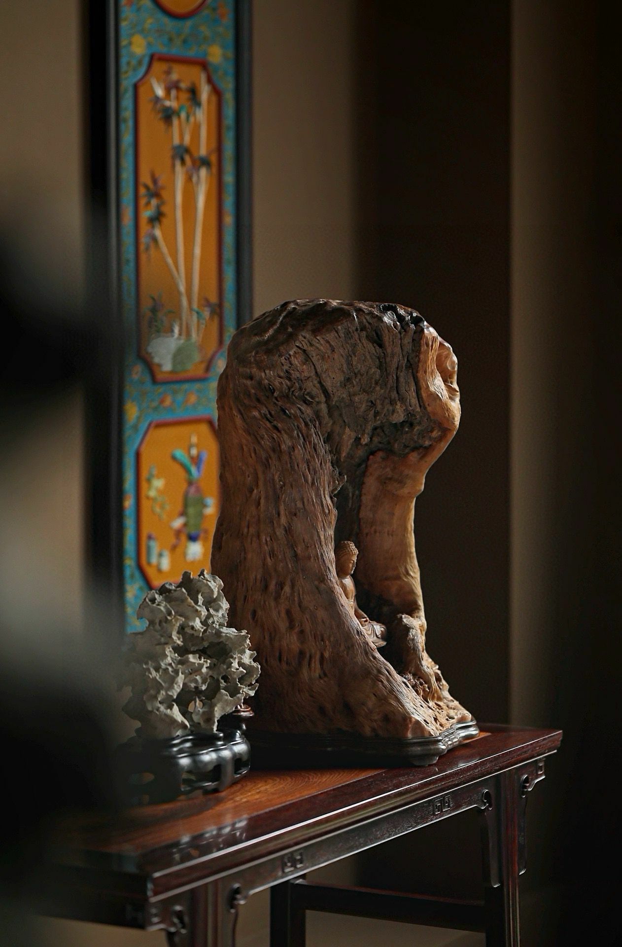 Lychee wood "Buddha niche"