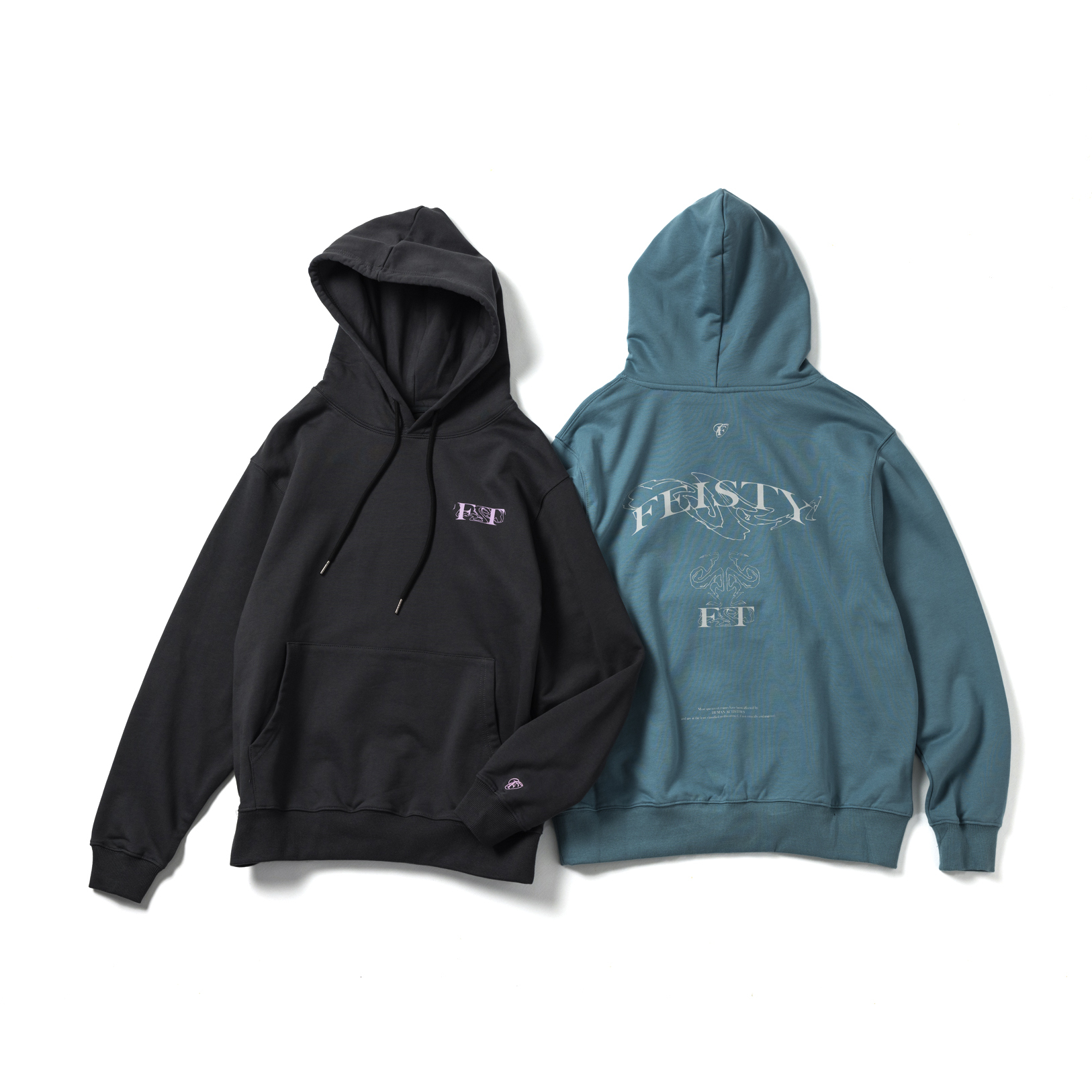 FEISTY CRANE HOODIE 鶴帽踢 長袖 黑色 藍色 FS-US23-27 28 [台灣現貨]
