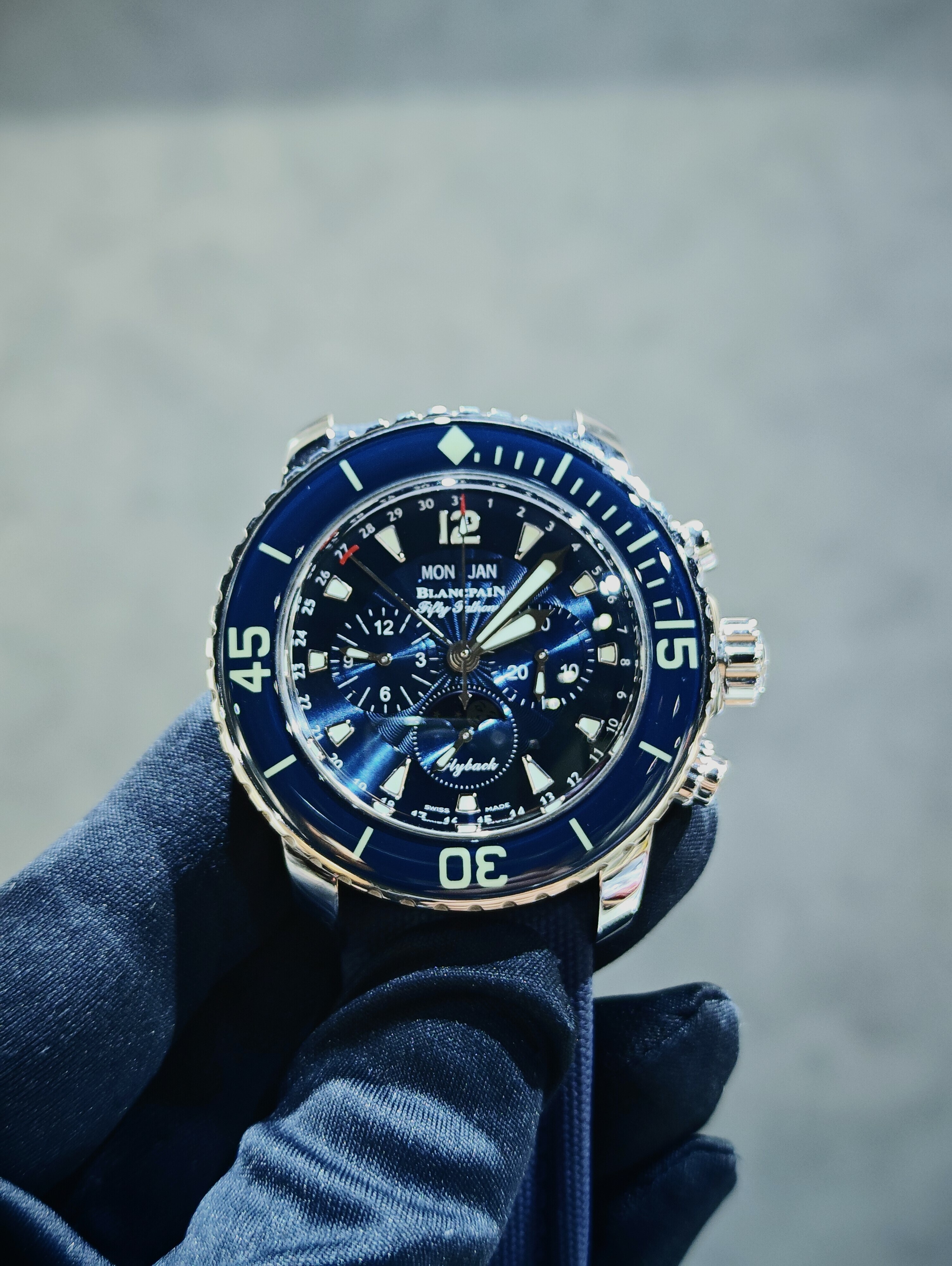 5066F 1140 52B | BlANCPAIN FiftyFathoms BLUE STEEL 45MM