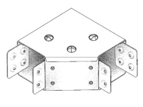 M012  鋅鐵夾仔槽曲 - 90度