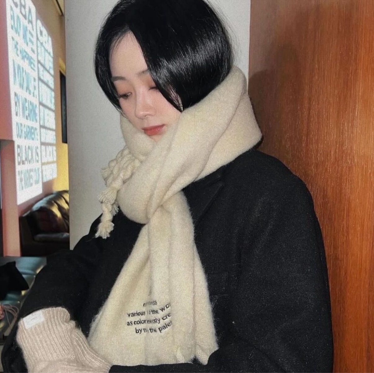 韓國連線🇰🇷FALLETT 麻花捲圍巾