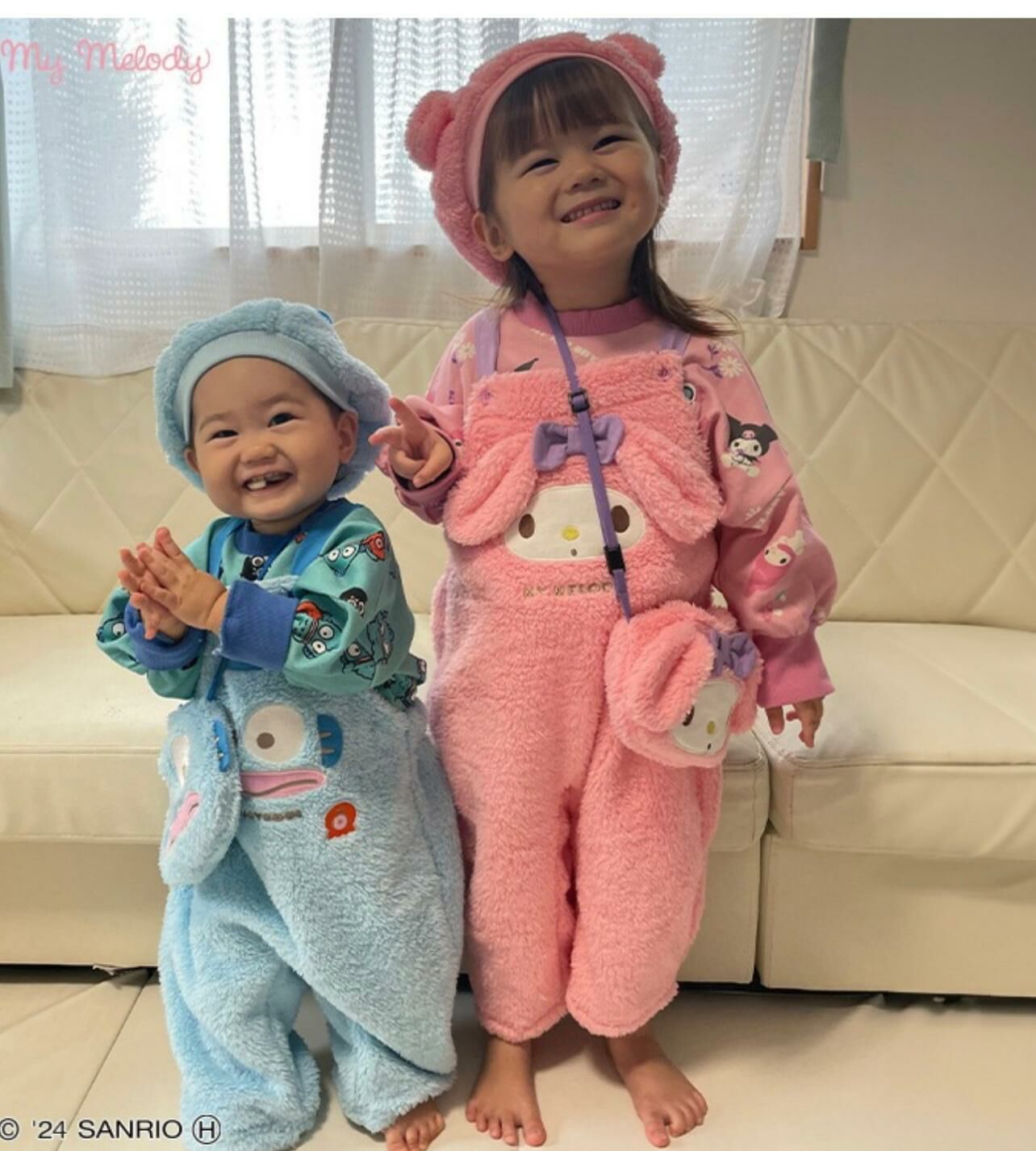 (現貨)🇯🇵日本直送 Sanrio 水怪/Melody吊帶褲/ 袋仔 (90/100)