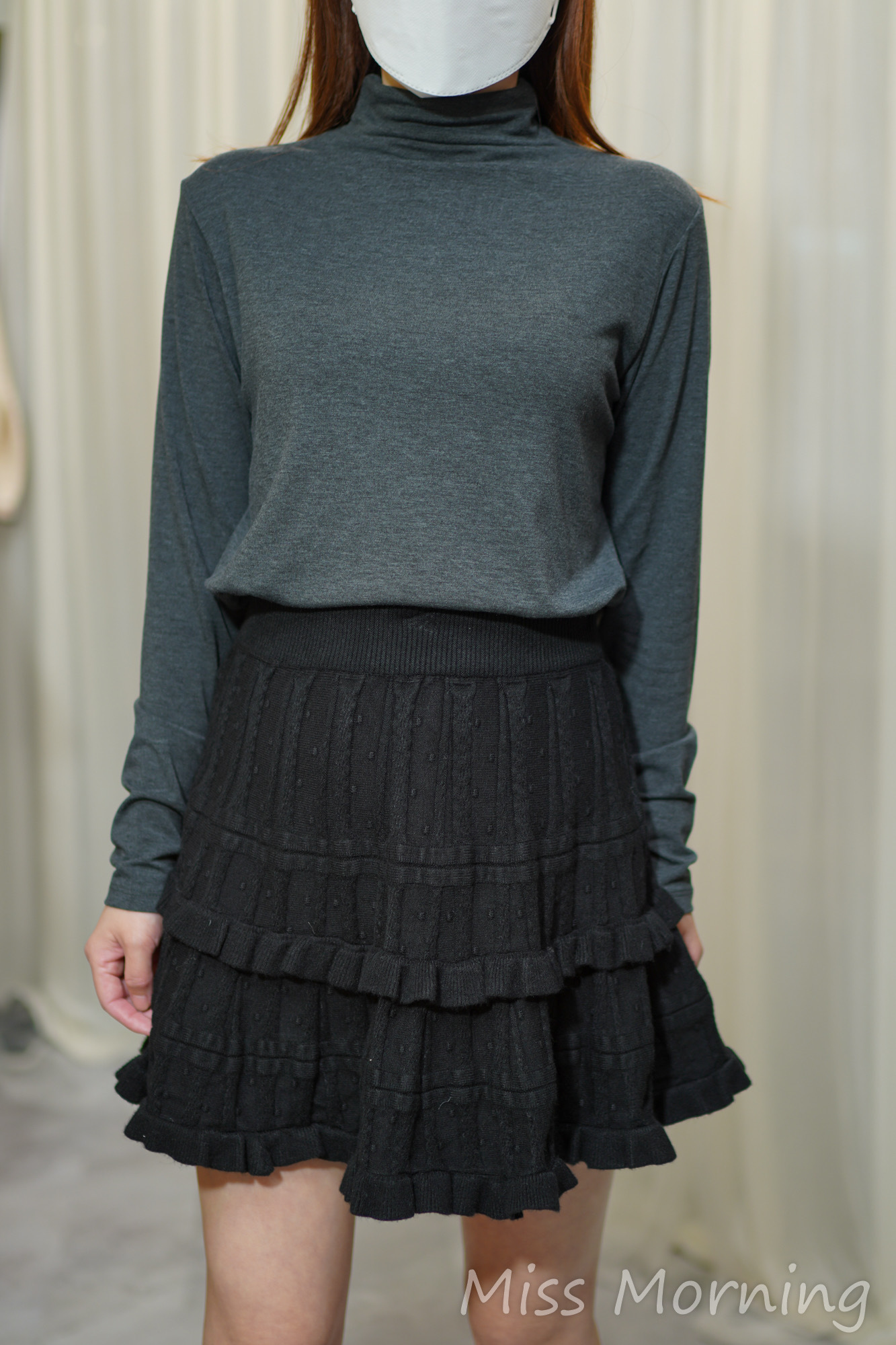 溫柔絨底衫(14287)&傘款針織裙(33849)