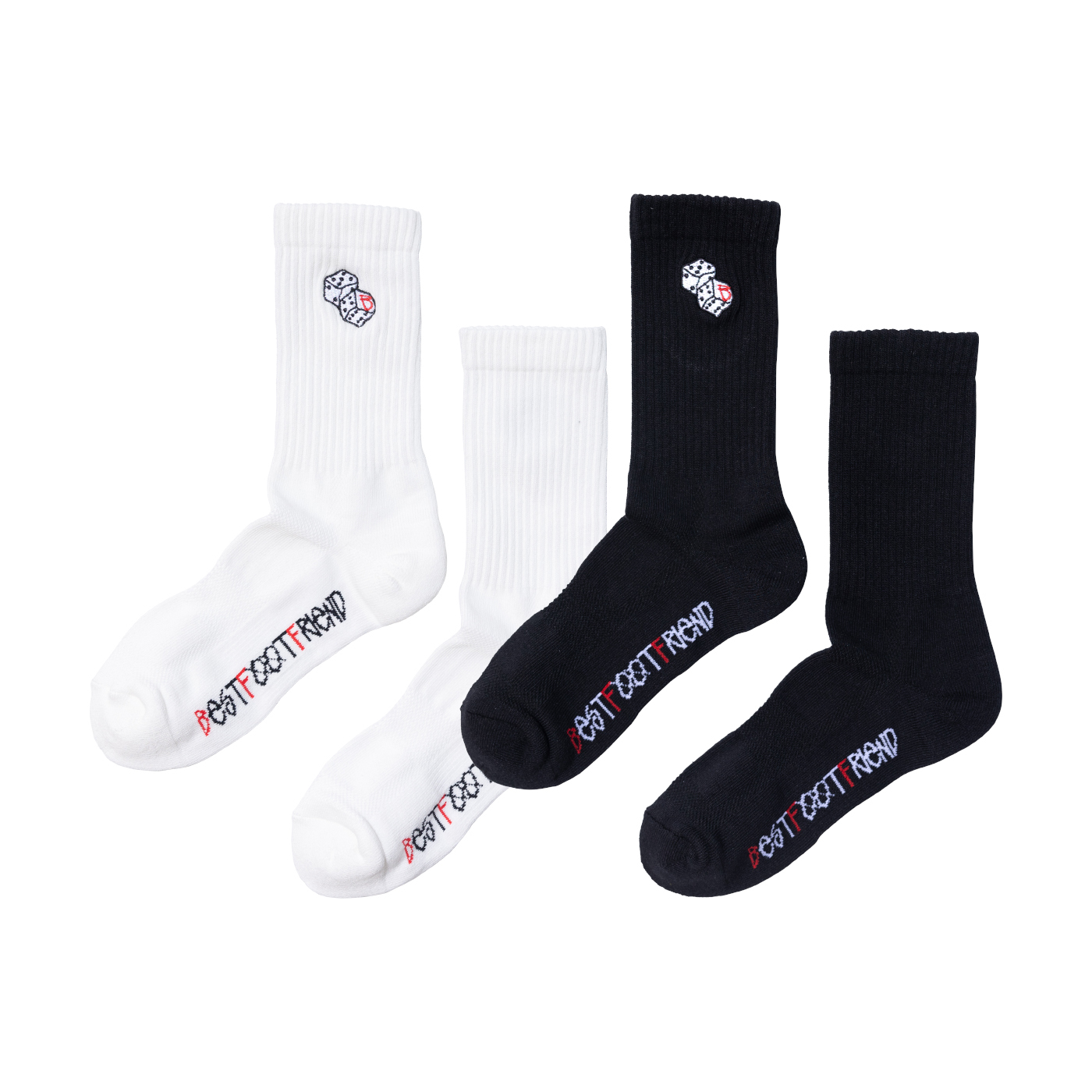 【車庫服飾】BEST FOOT FRIEND Dice socks / 骰子長襪