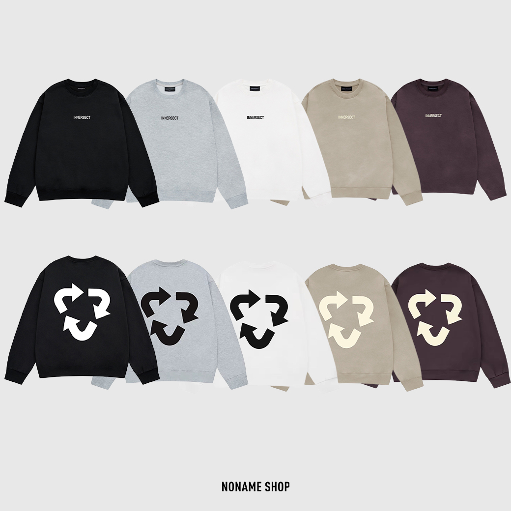 INNERSECT 字母 循環LOGO 印花 大學T 長袖 五色 (男款)
