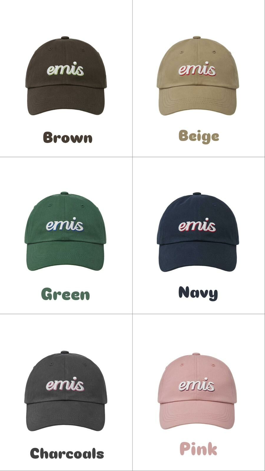 Emis LAYERED LOGO BALL CAP