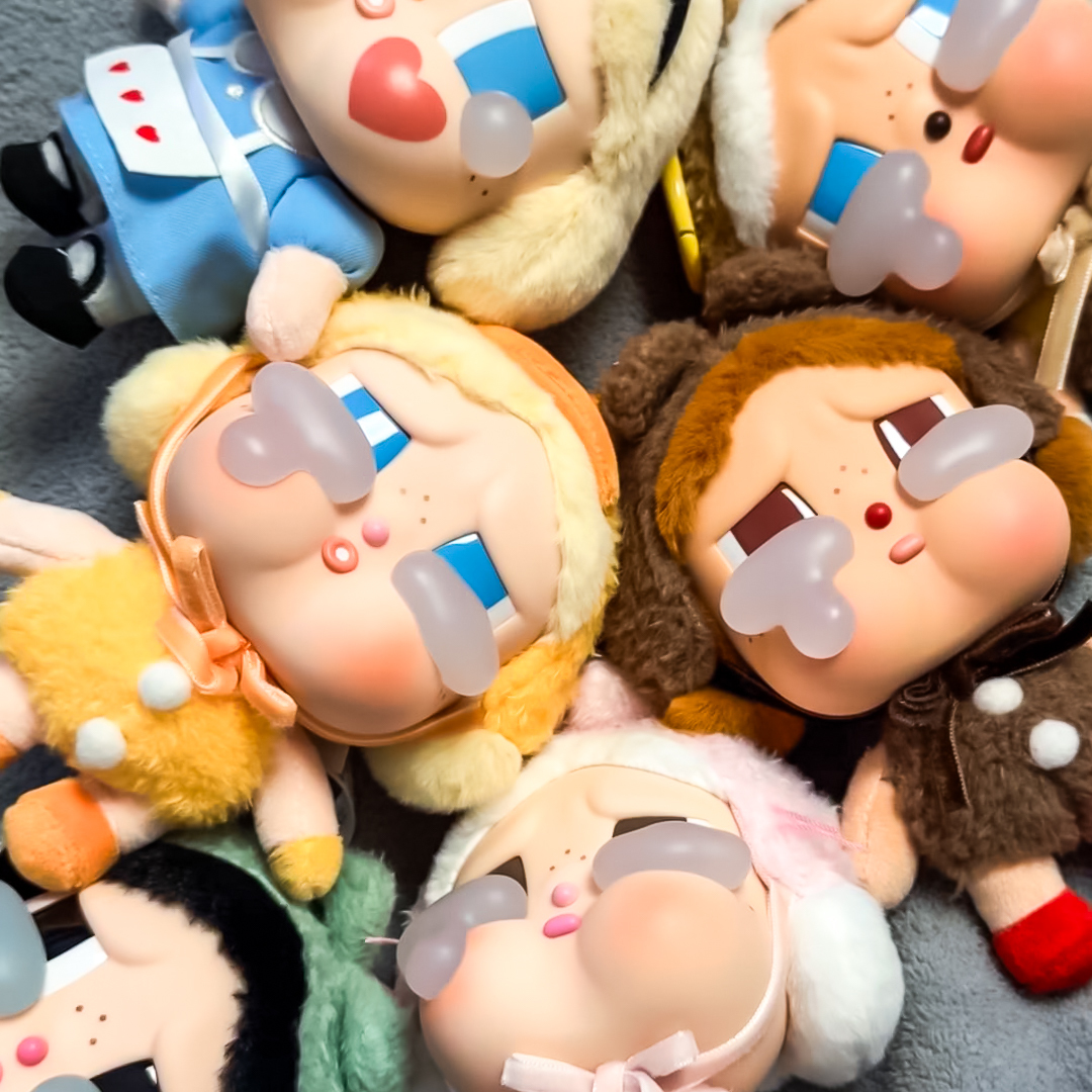 POP MART 泡泡瑪特 CRYBABY 哭娃 眼淚工廠系列 毛絨 搪膠臉 吊飾 盲盒 整盒6個