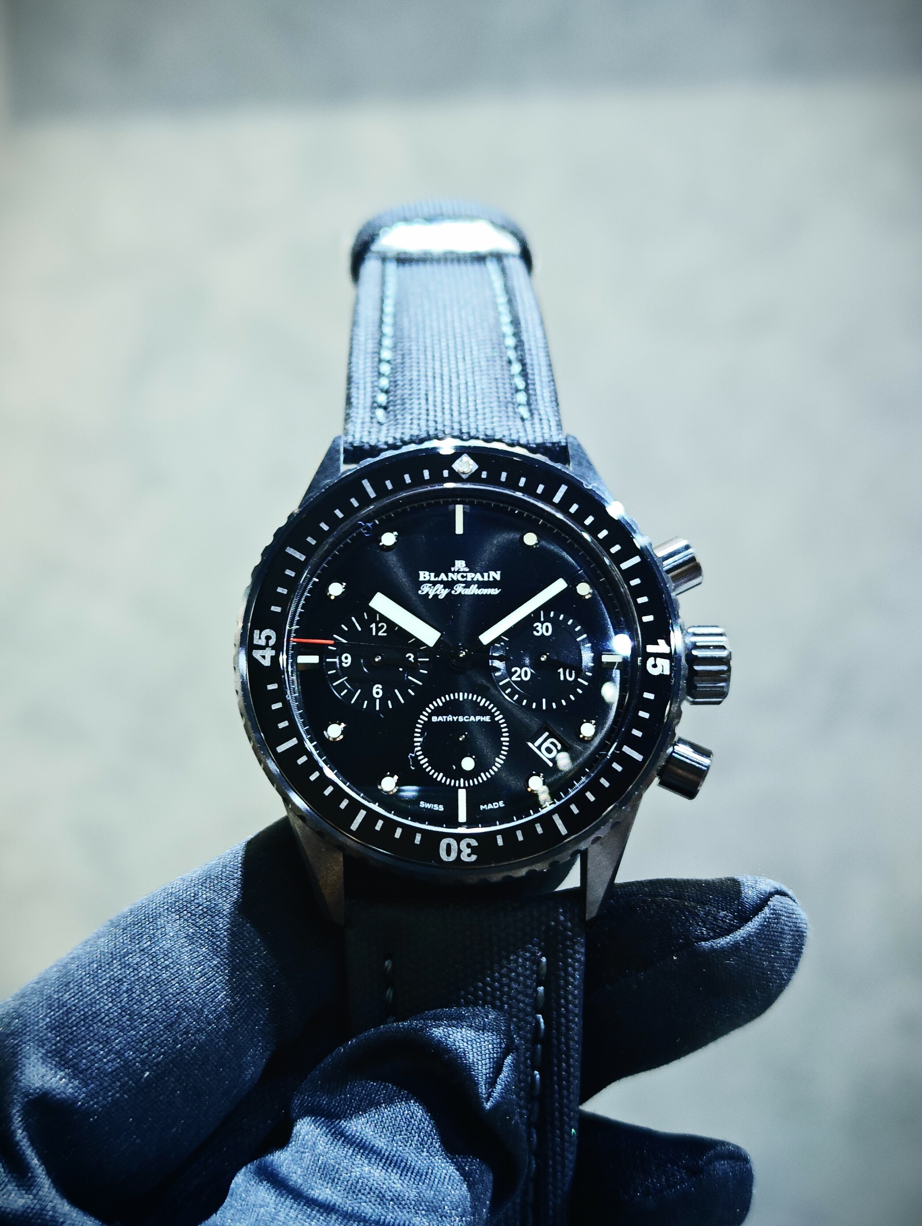 BRAND NEW BLANCPAIN 5200-0130-B52A FIFTY FATHOMS BLACK DIAL 43MM