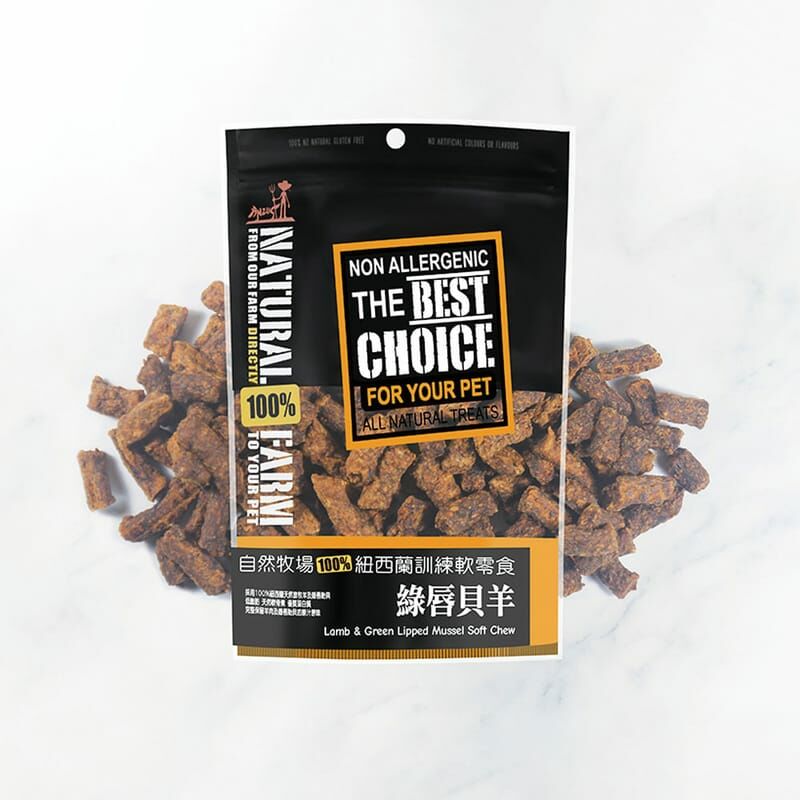 自然牧場｜綠唇貝羊（肉片軟零食）