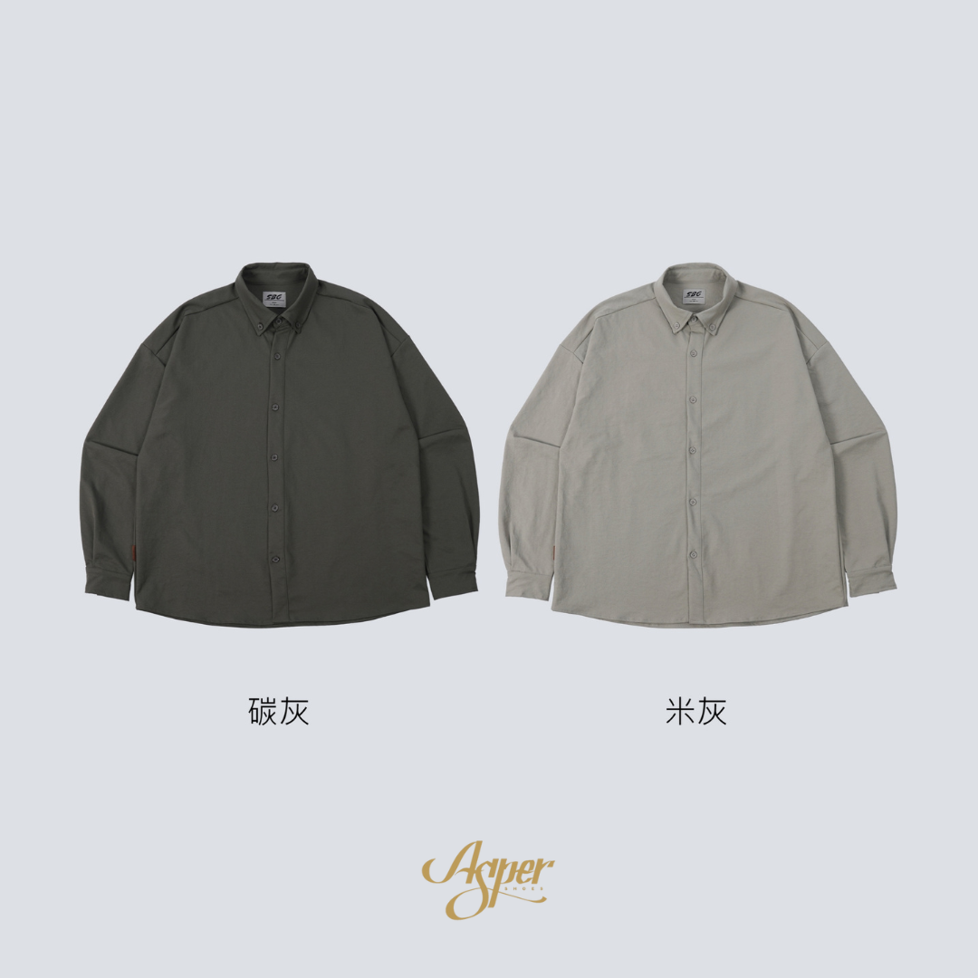 SBG 洗水素面微彈長袖襯衫 SB0149