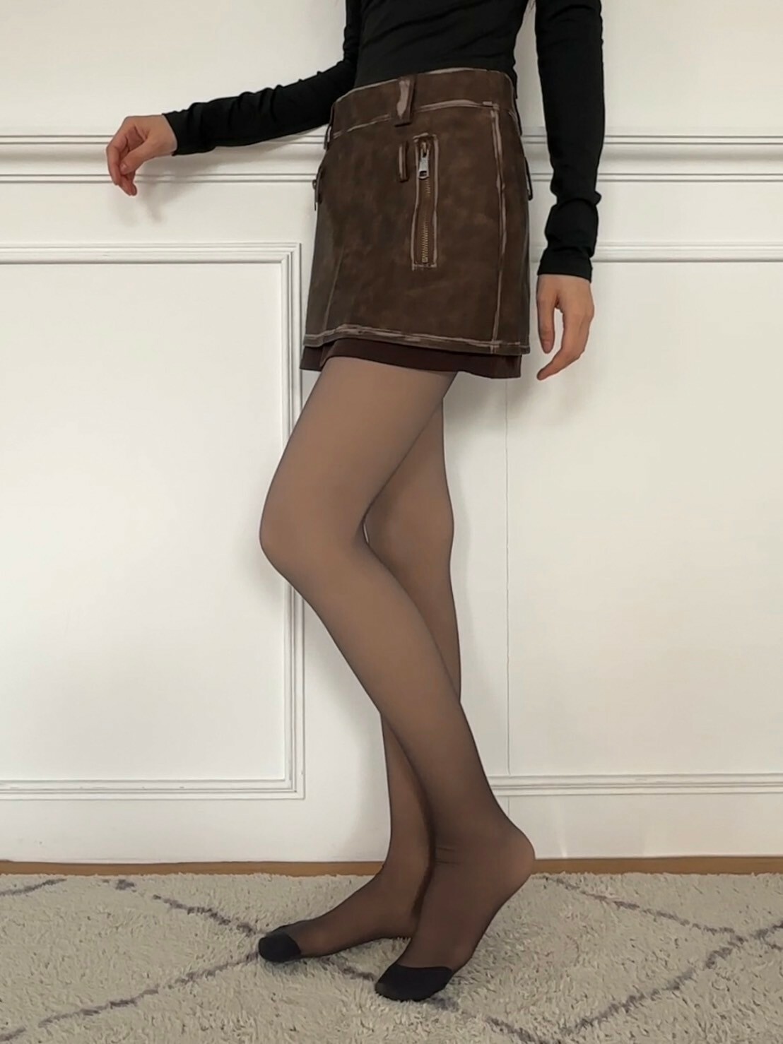 ★人生命定黑絲光腿神器★ 可拆卸、分襪長、無絨/加絨