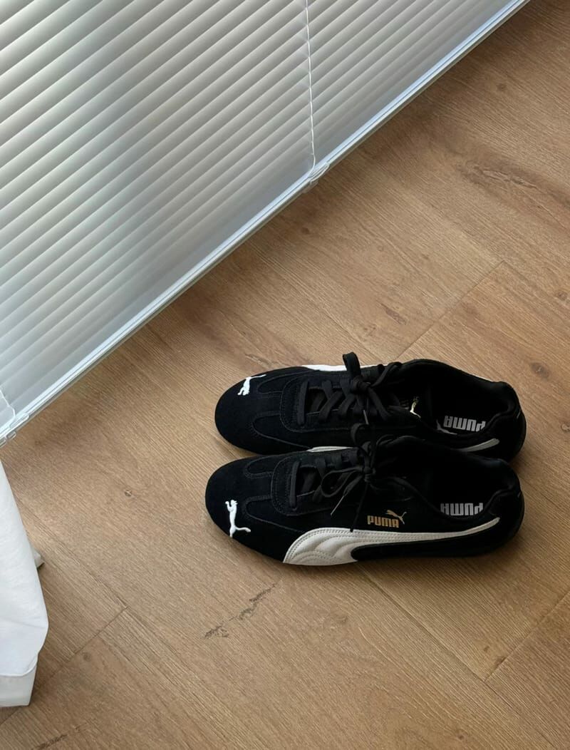 PUMA SPEEDCAT OG 賽車鞋 男女同款 黑白 復古 Rosé 朴彩英代言同款 德訓鞋