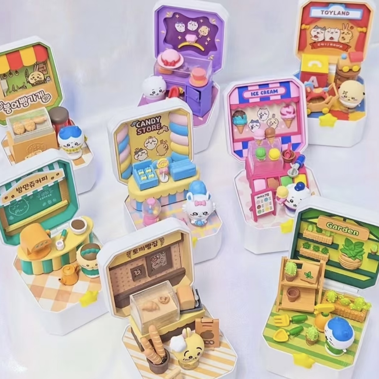 CHIIKAWA吉伊卡哇 韓國限定 單盒入 咖啡廳 甜點店 商店模型盲盒