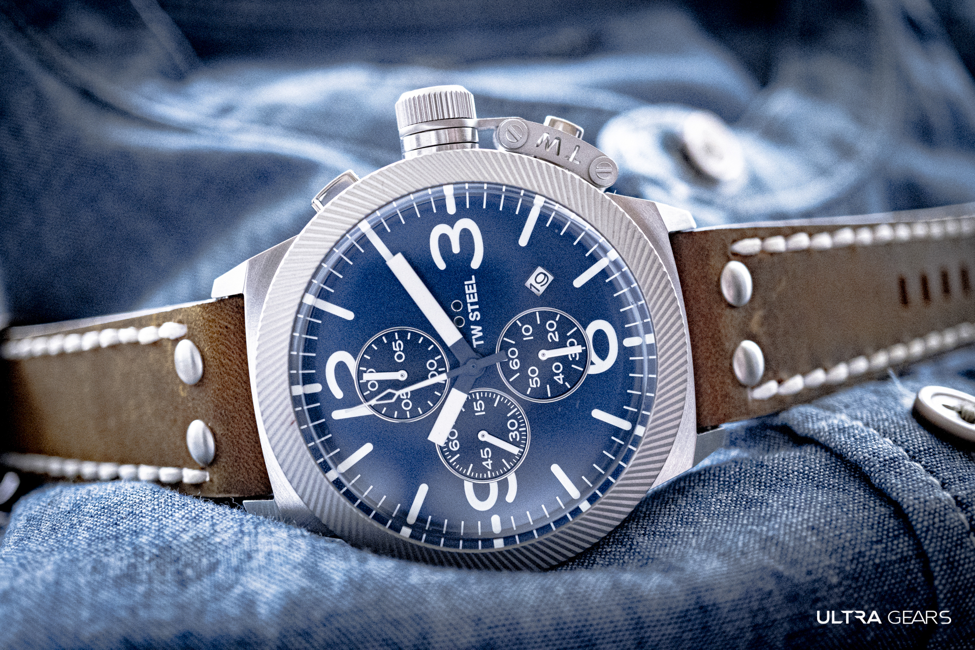 TW STEEL｜CANTEEN 全鋼藍面計時碼錶-CS106