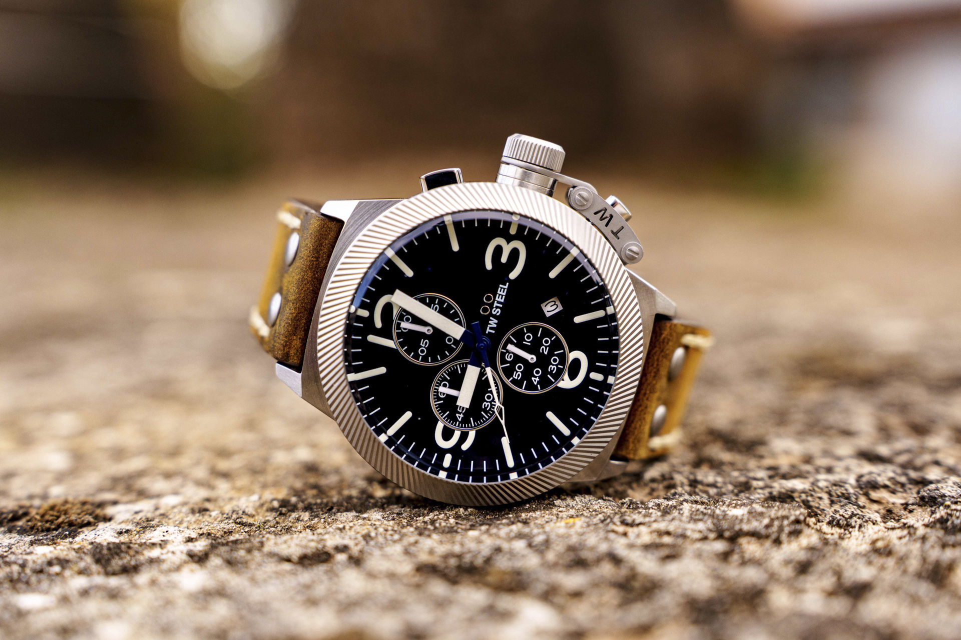 TW STEEL｜CANTEEN 全鋼藍面計時碼錶-CS106