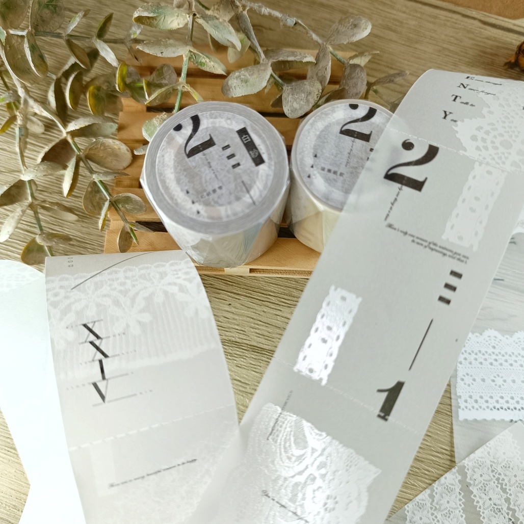 無色綻放．白紗 4.5cm描圖紙/和紙膠帶 <整捲/分裝>