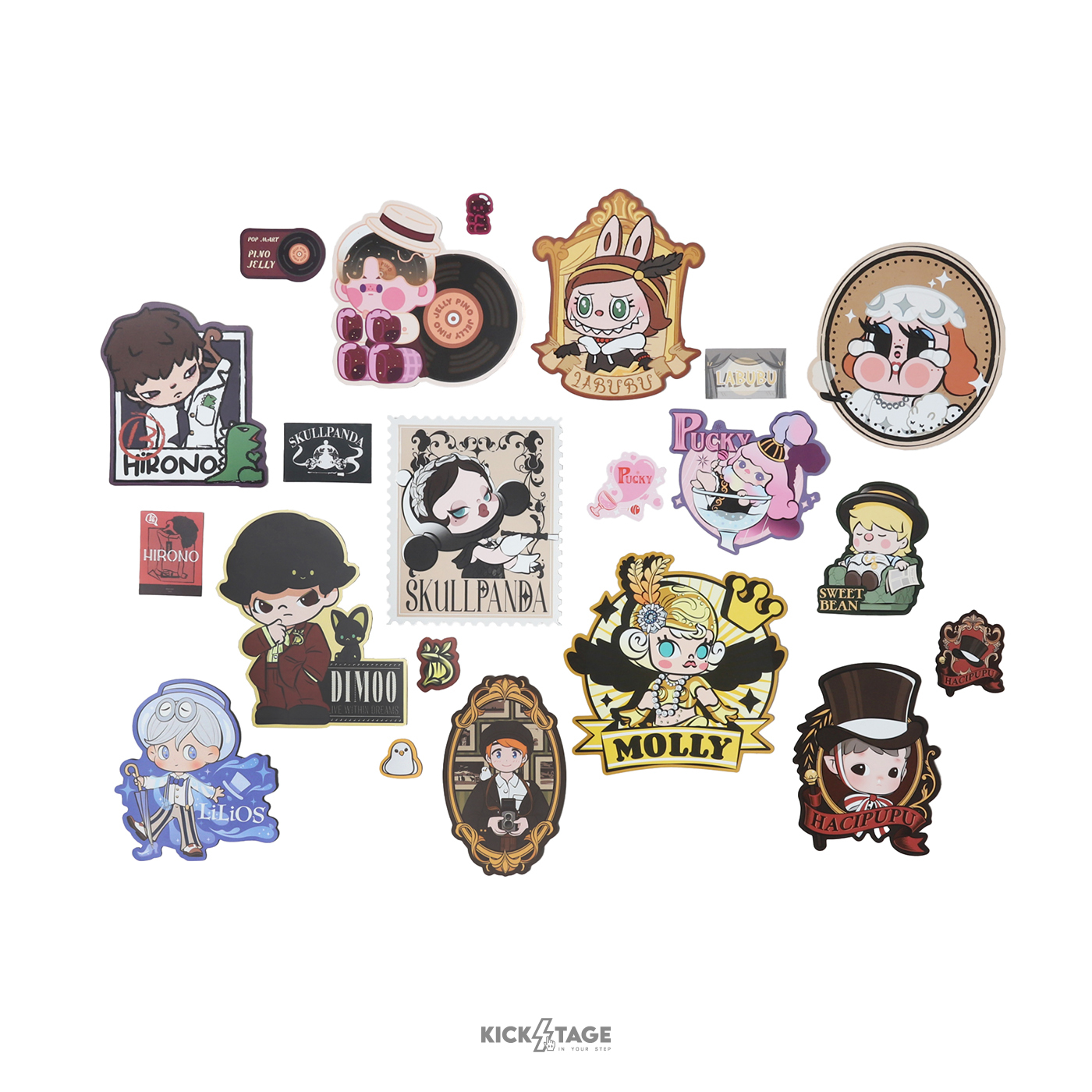 POP MART 泡泡瑪特 聚光燈下 十三周年系列 行李箱貼 貼紙包【PPMT-057】