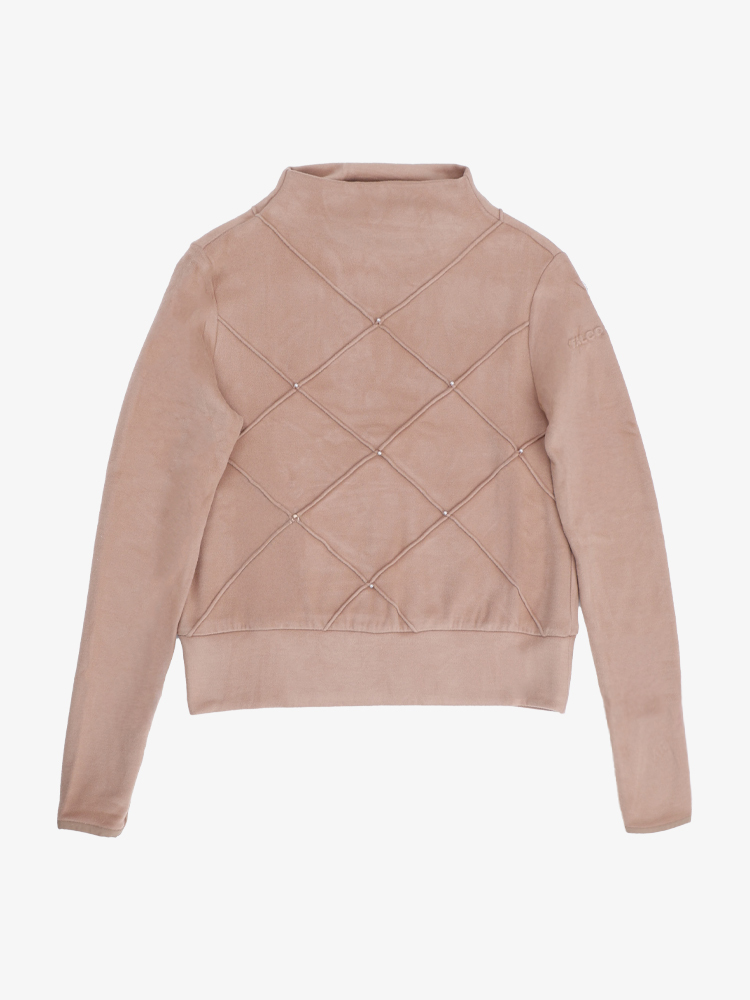 羊絨珍珠上衣-流沙