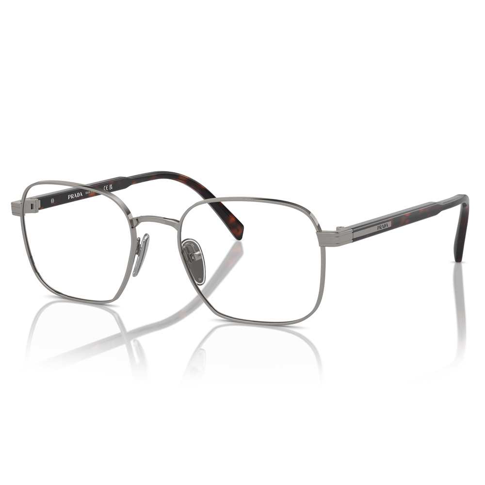 【PRADA】VPR A55 5AV-1O1-53mm 金屬方框光學眼鏡♥