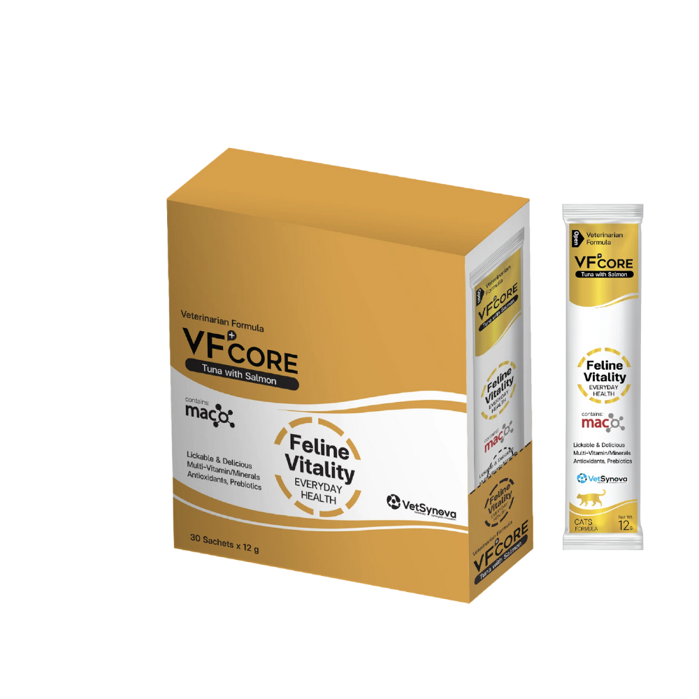VF+CORE - FV多種維生素及抗氧化 -貓咪吞拿魚配三文魚肉泥  (12g x 30包 )