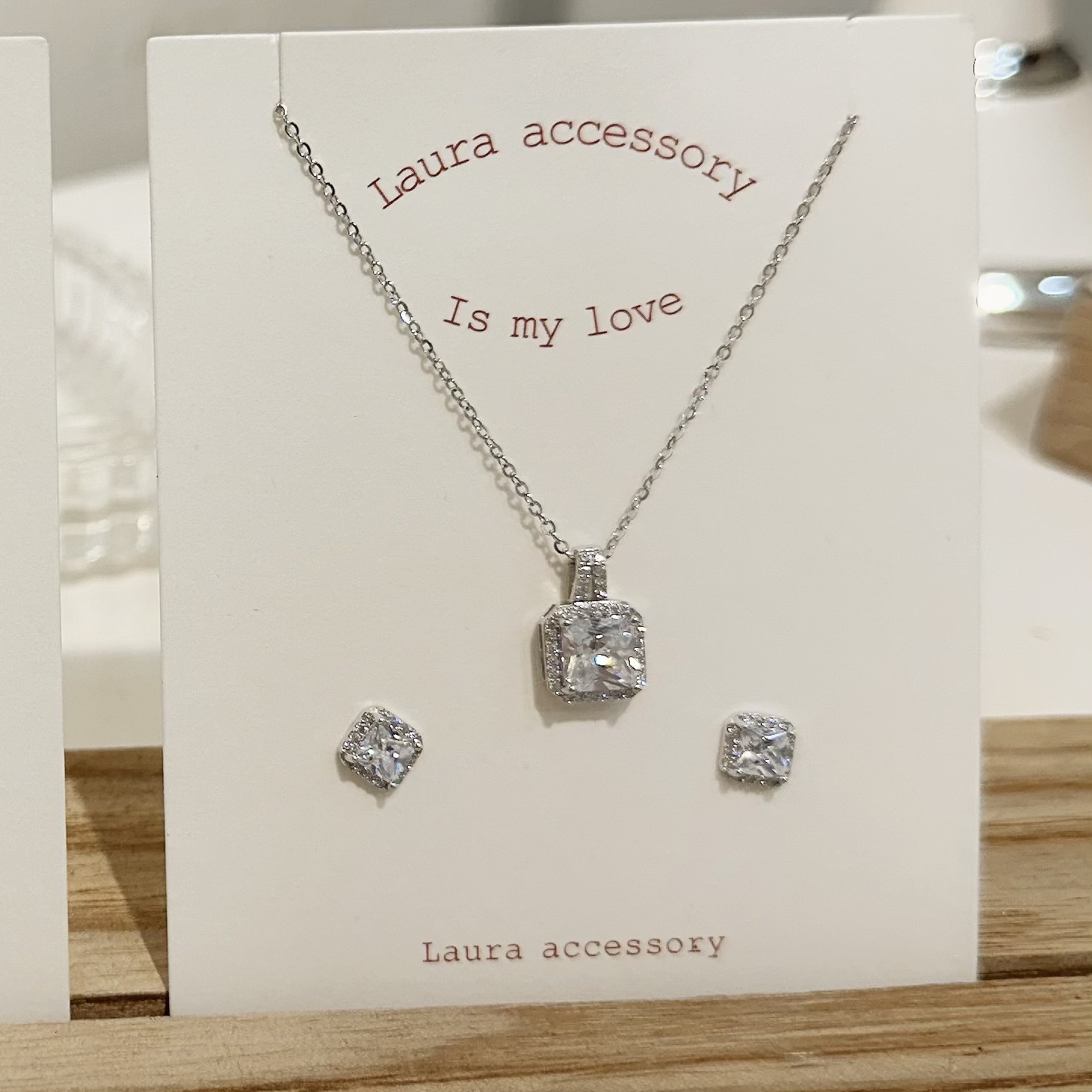 Y40【輕奢】方鑽純銀套組