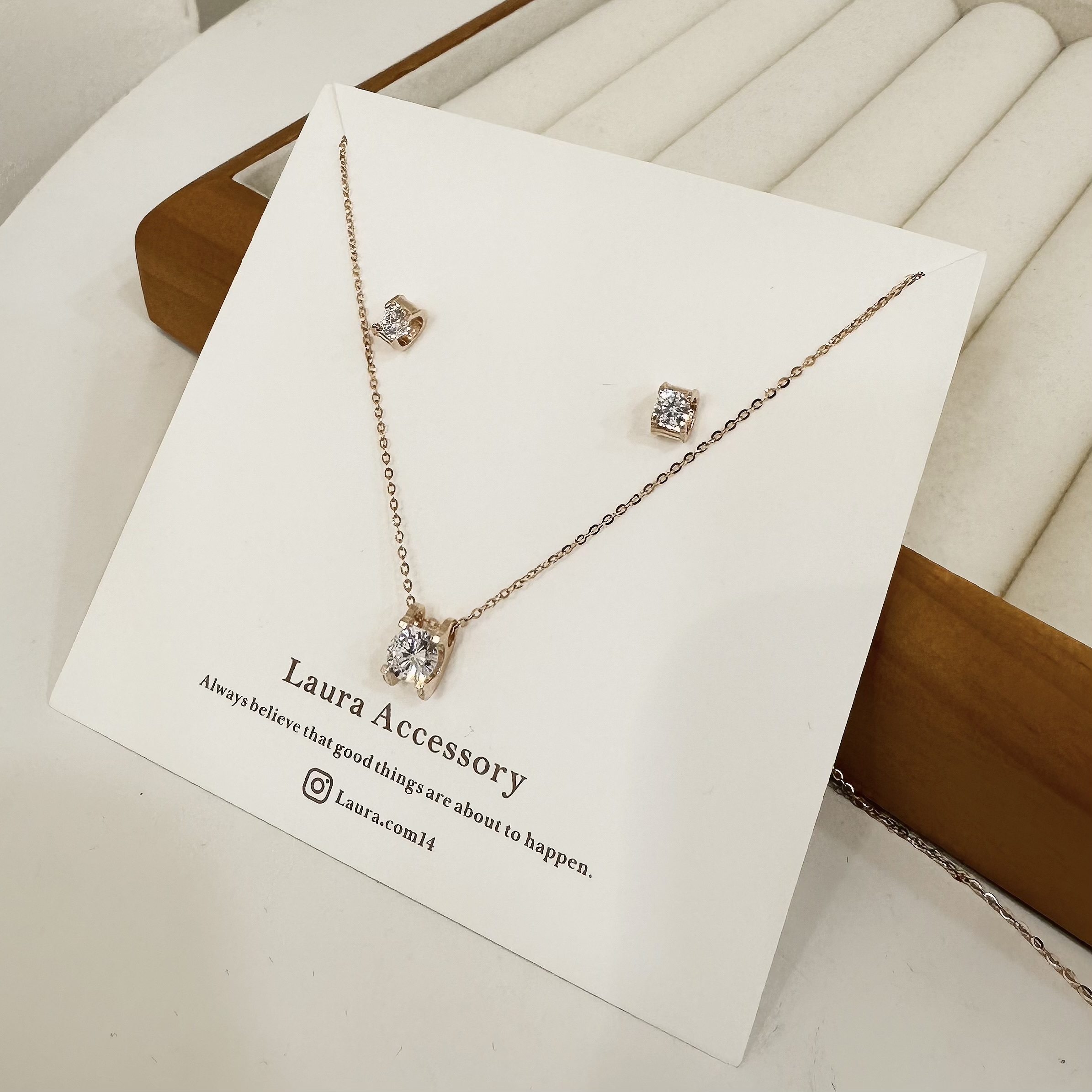 Y39【輕奢】單鑽純銀套組