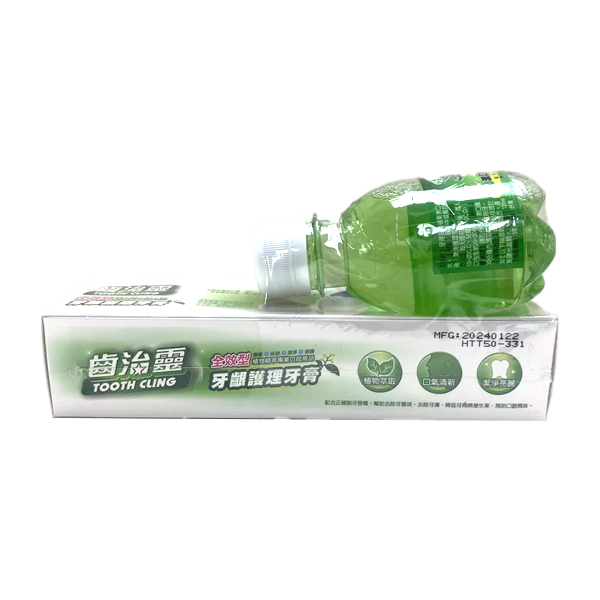 齒治靈 全效型牙齦護理牙膏 120g +贈120ml漱口水