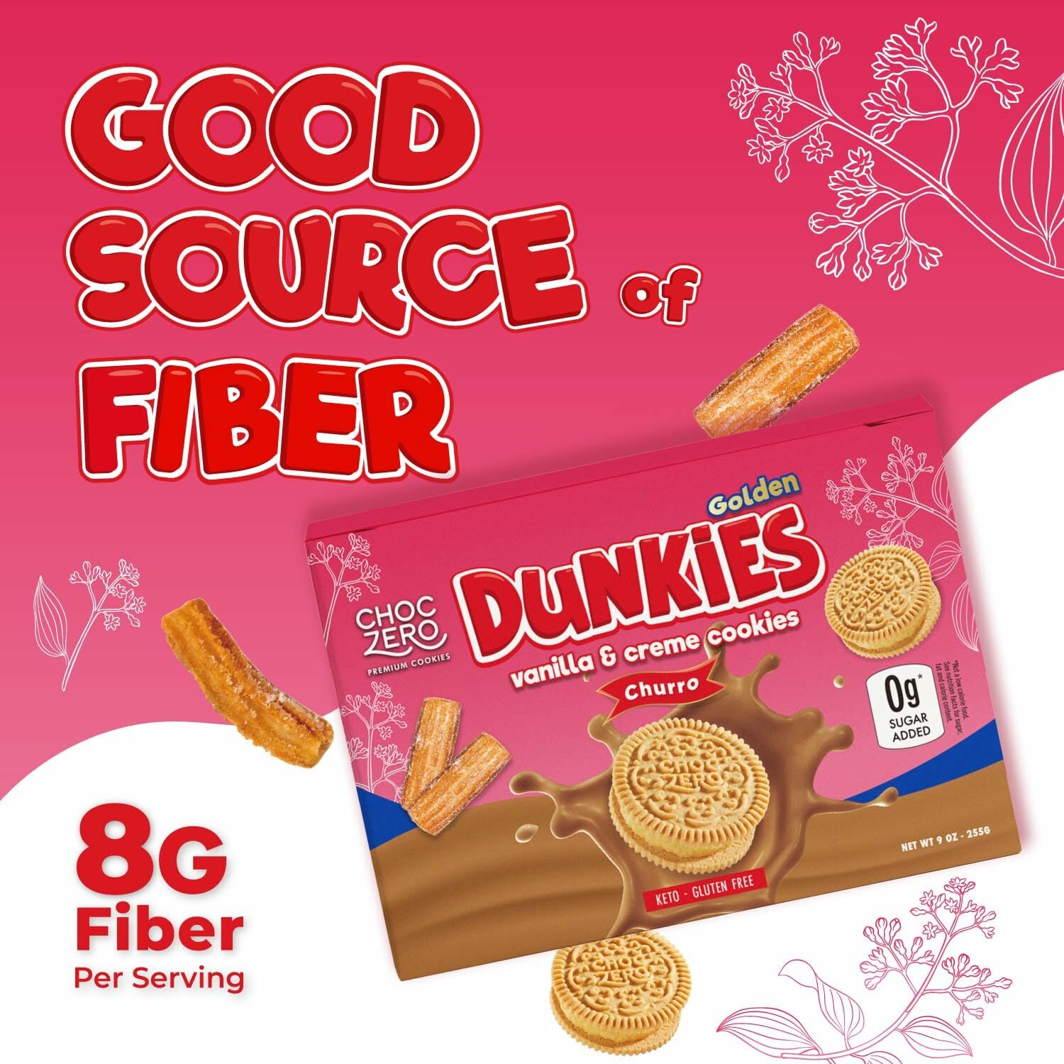 Choczero 西班牙油炸鬼黃金夾心曲奇 255g