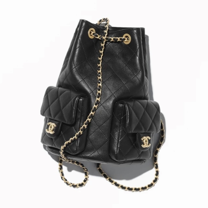 CHANEL 25C 背囊 亮面小羊皮