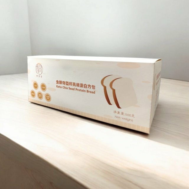 【現貨】酮福堂生酮奇亞籽高纖蛋白麵包盒裝 （一盒10包）