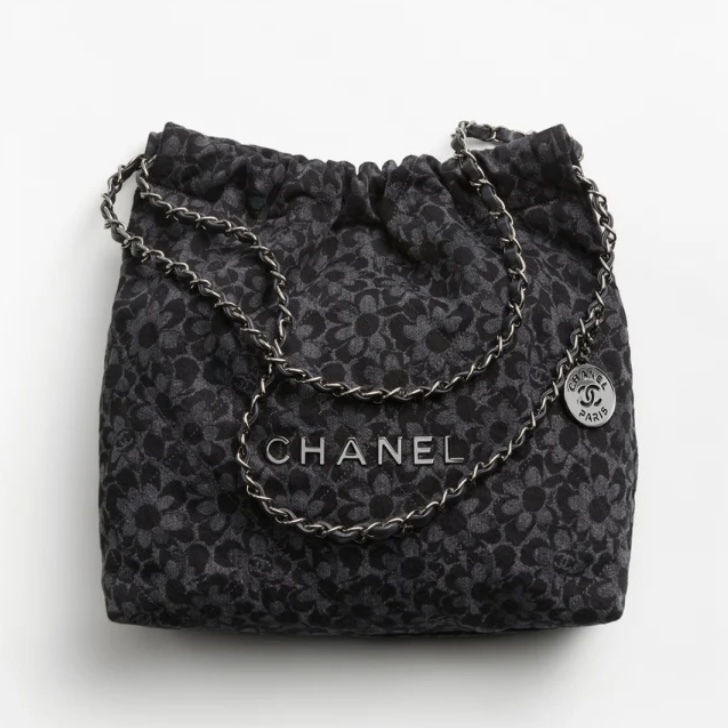 Chanel 22 小型洗水牛仔布手袋