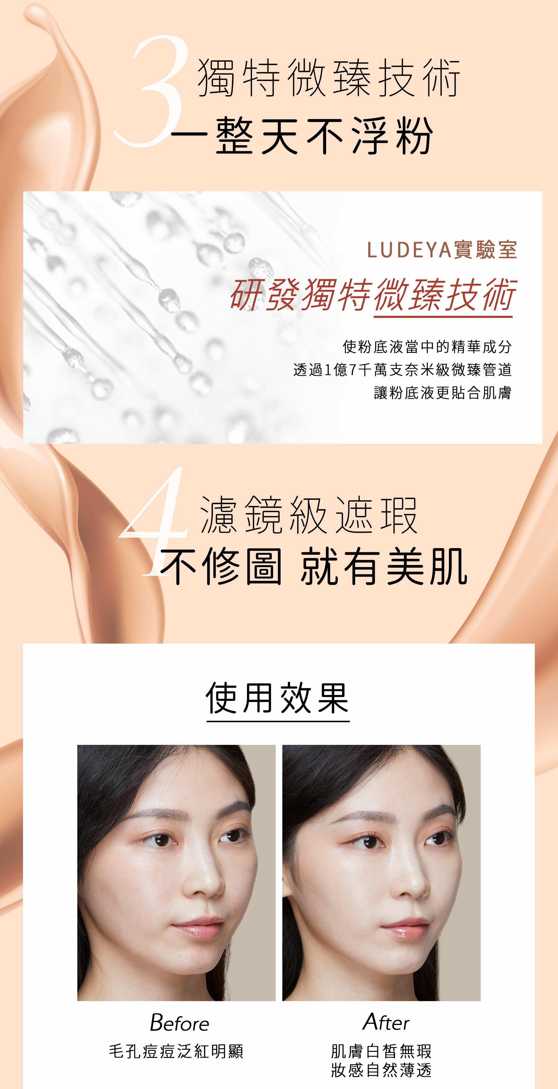 LUDEYA 超輕感持久粉底30ml#自然色