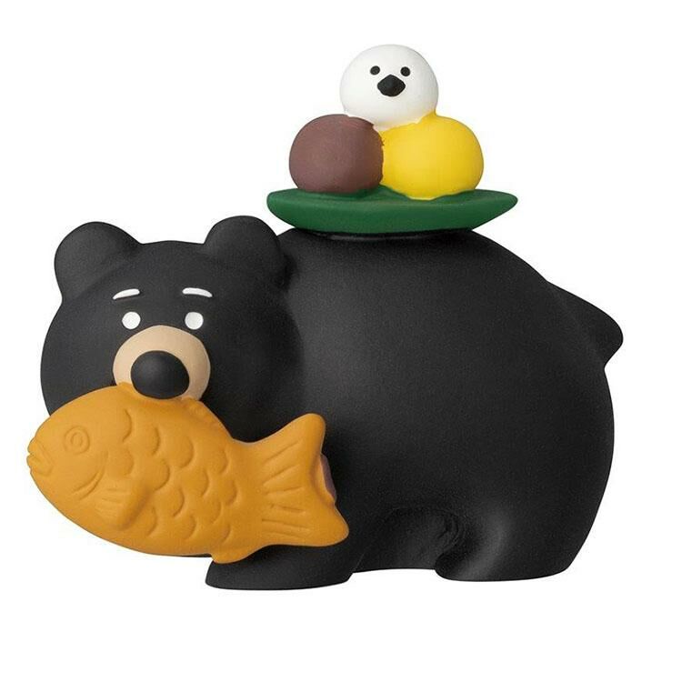 Concombre | 鯛魚燒黑熊 公仔（0440）