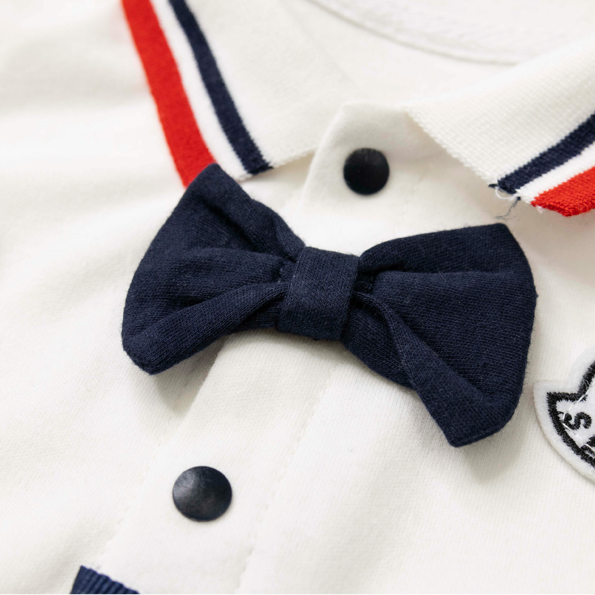 【JG3329】帥氣水手風領結裝飾連身衣