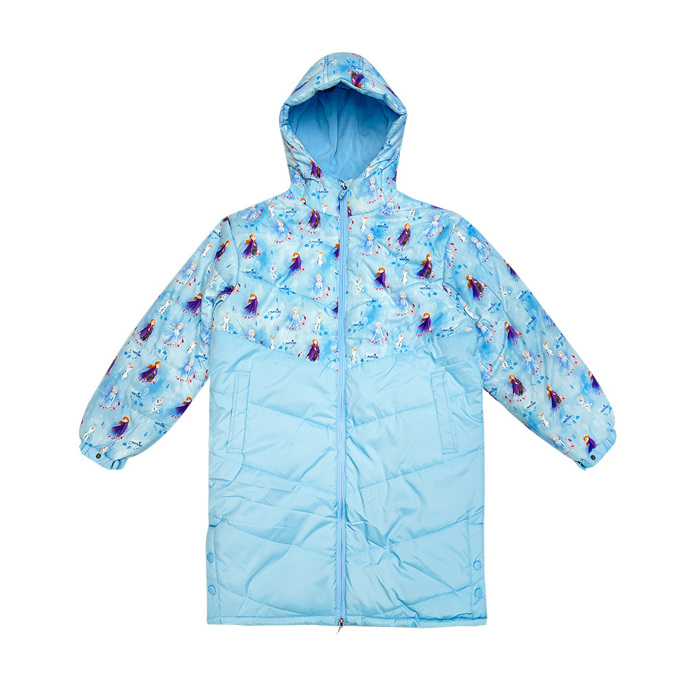 冰雪奇緣兒童游泳上水保溫褸 - 淺藍